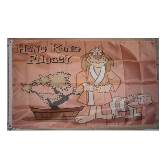 Hong Kong Phooey 3'x5' flag banner 2 Hanna-Barbera Scatman Crothers Penrod Penry - Picture 1 of 2